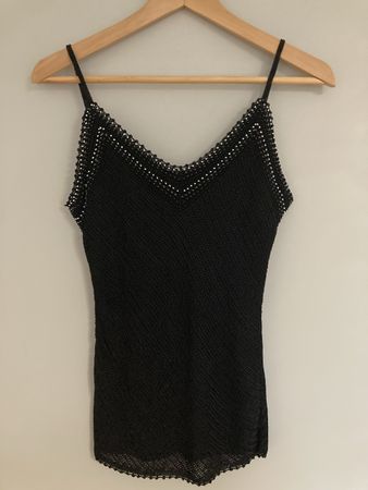 H&M Häkel-Top mit Perlen, Gr. M, ideal für den Sommer!
