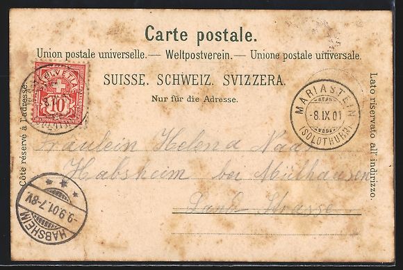 Ansichtskarten: Litho Mariastein /SO, Unterirdische Gnad – Gebraucht aus Berlin von bartko-reher 1