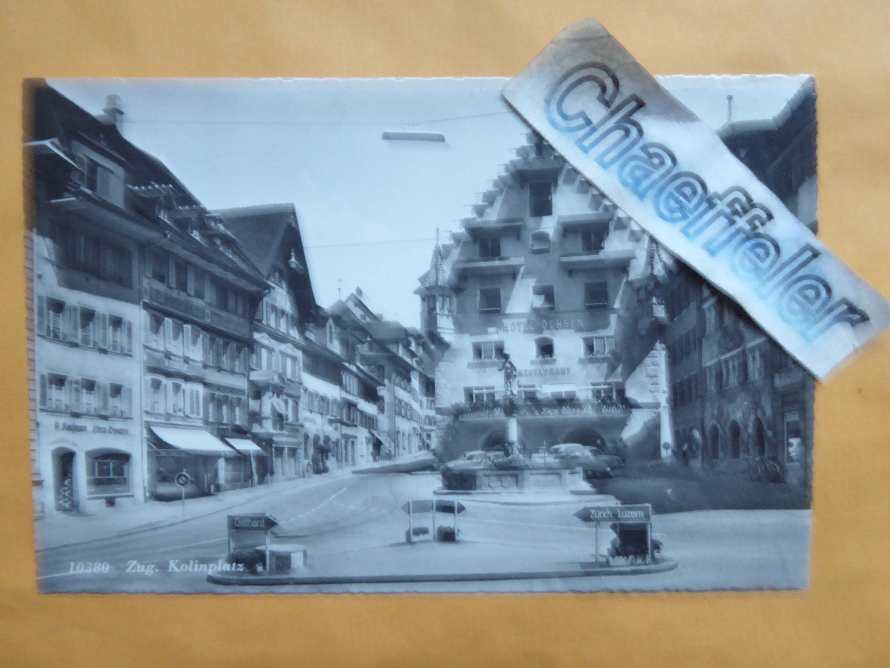 Cartoline postali: 10380 Zug.  Kolinpltz – Usato da Zürich venduto da Chaeffeler