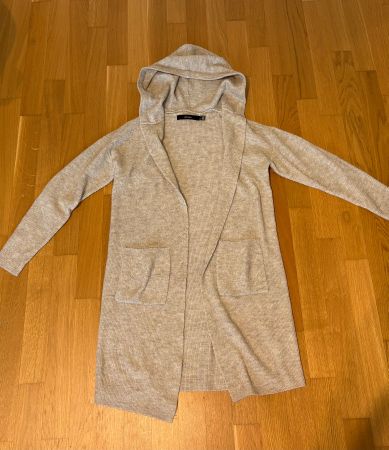 Vero Moda Strickjacke mit Kapuze, beige, Gr. S