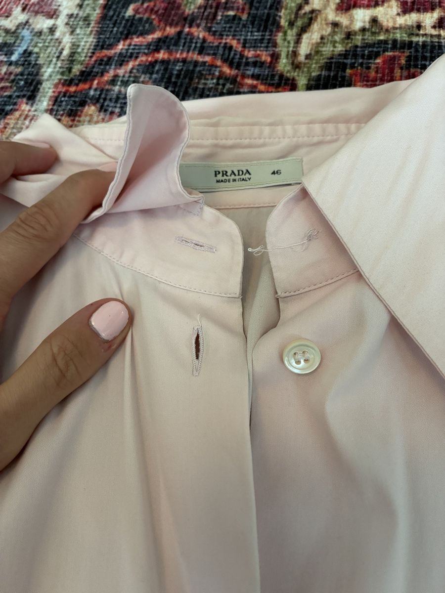Prada Camicette: Prada Pink Sleeveless Button Down Blouse Office – Usato da Münchenstein venduto da B771 1
