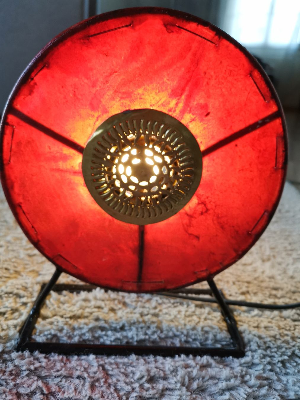 Lampade: Rote Retro Lampe, Vintage Look – Usato da Lanzenhäusern venduto da Gimli72 3