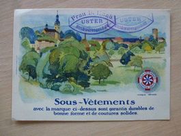 Werbekarte Sous-Vetements Jahrgang 1933