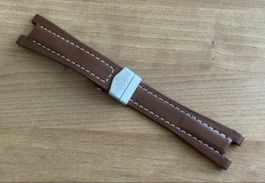 Original TAG Heuer 23/10mm Lederarmband mit Faltschliesse