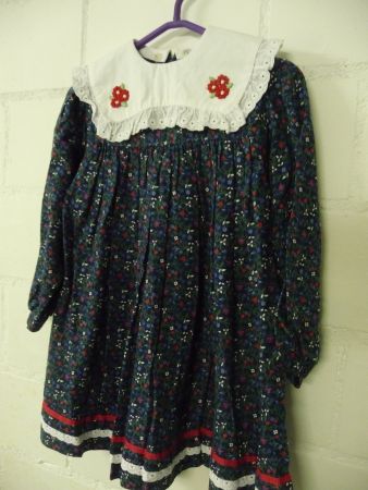 Hübner Mädchen Kleid Gr. 104, Blumenmuster, Top Zustand!