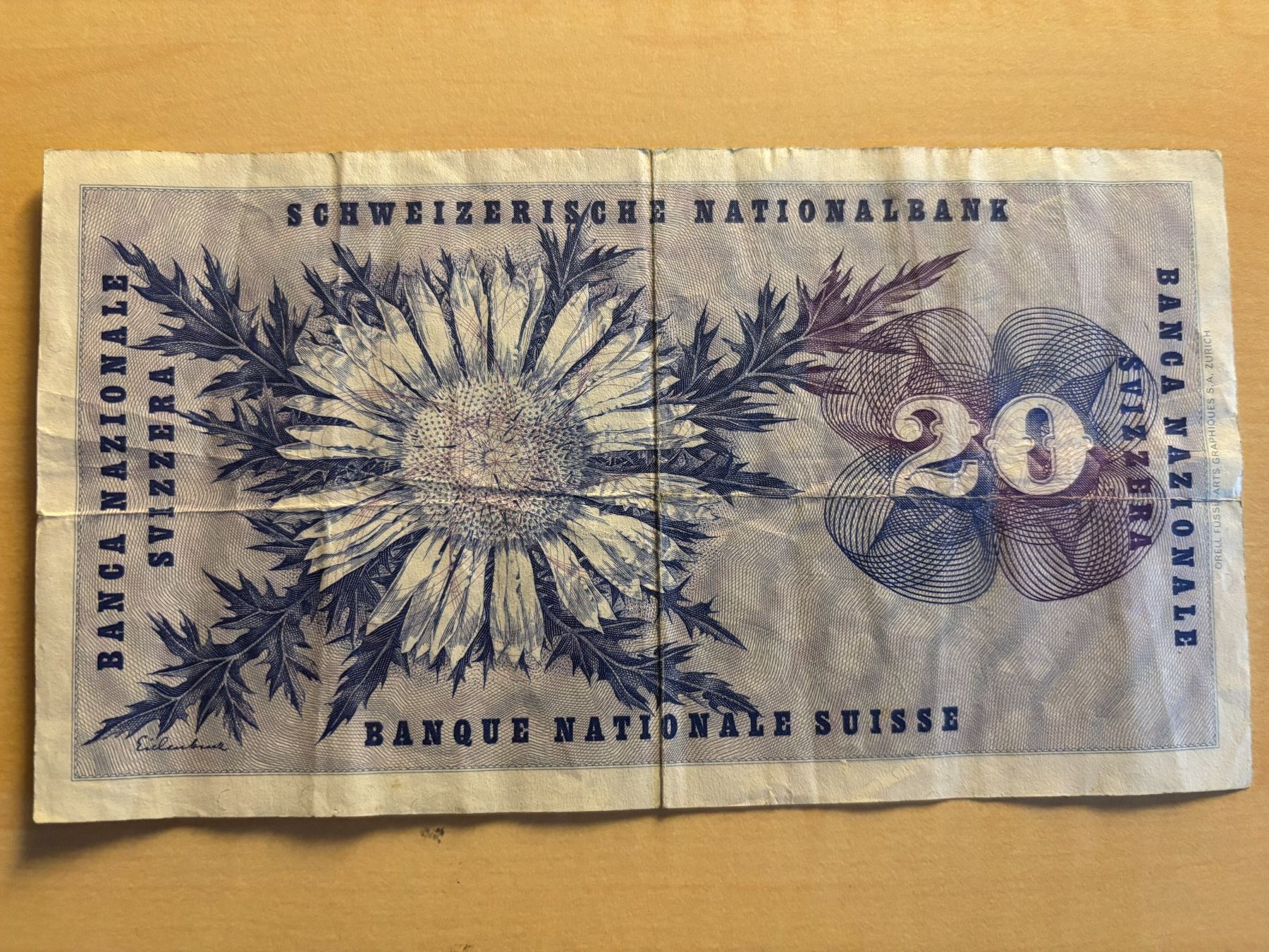 Banconote: Banknote Schweiz 20 Franken – Usato da Ruggell venduto da spalkur42 1