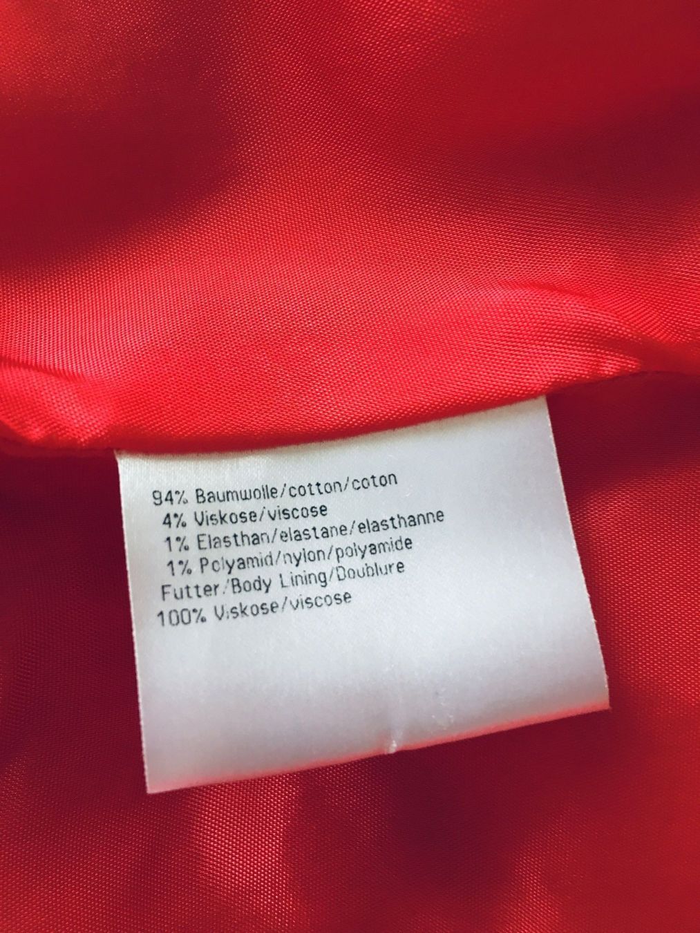 Basler Giacche: Wunderschöner edler roter Baumwollblazer der Marke Basler – Usato da Bern venduto da Smile-2707 6