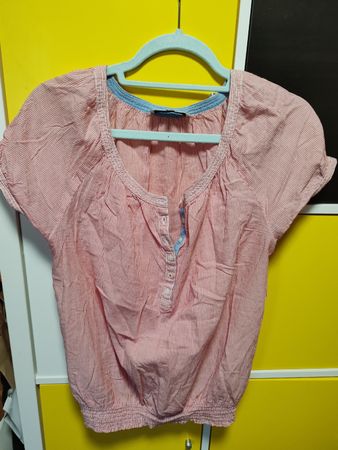 Hampton Republic Bluse rot gestreift Grösse 36/38