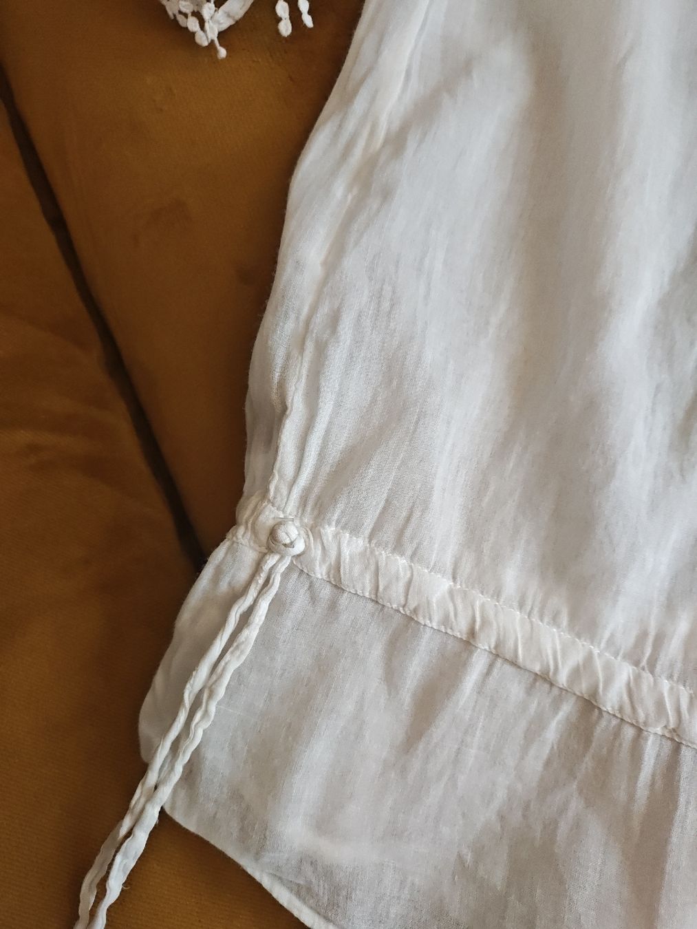 Zara Blusen: Zara Basic Bluse weiss mit Spitze Grösse L – Gebraucht aus Feldbach von Lizze 2