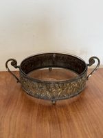 Antike Schale mit verziertem Metallkörper +Glaseinsatz ⌀20cm