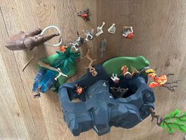 Playmobil 70188 Mammut mit Höhle gut erhalten