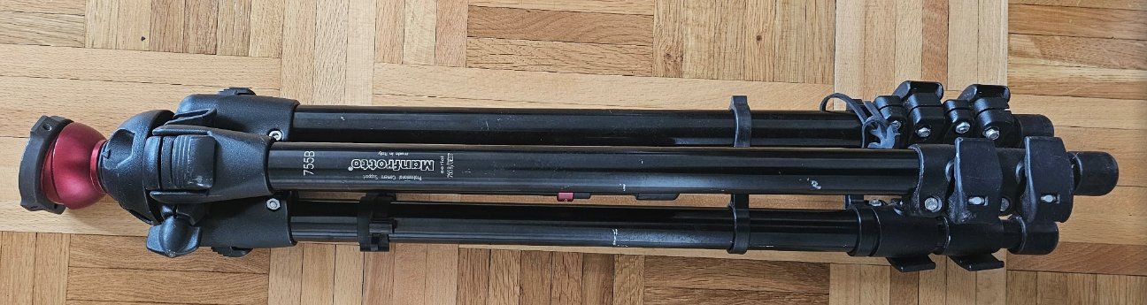 Manfrotto Treppiedi & Teste: Trépied Manfrotto 755B MPRO video tripod Leveling base – Usato da Geneve venduto da T36 1