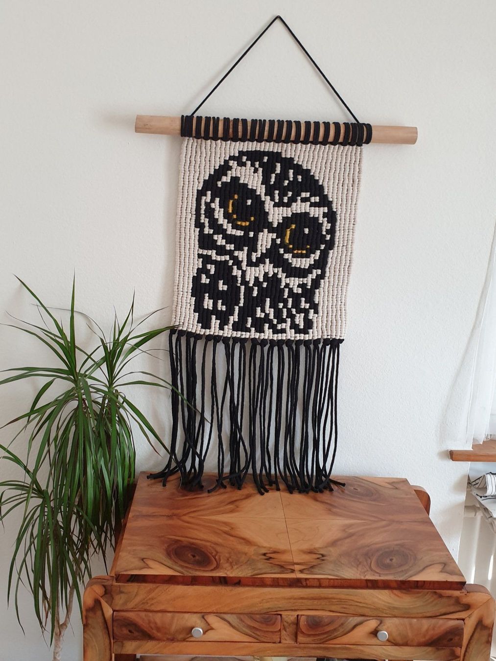 Toutes les décorations: Makramee Eule, Uhu Wandbehang Wanddekor Boho Scandi – Neuf (Voir description) à Gelterkinden par Macrameed