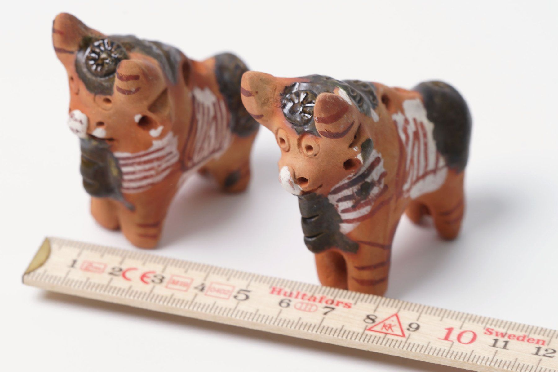 Statuette: 2 Tonfiguren Ochsen aus Peru – Usato da Buochs venduto da chicco64 2