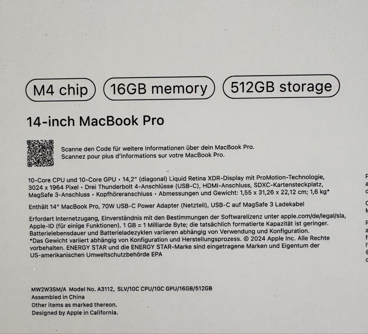 Apple Notebooks: MacBook Pro M4 +Apple Care – Neu (gemäss Beschreibung) aus Kriens von afr_f5x5 6