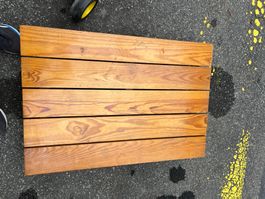 Table basse pin maman garage