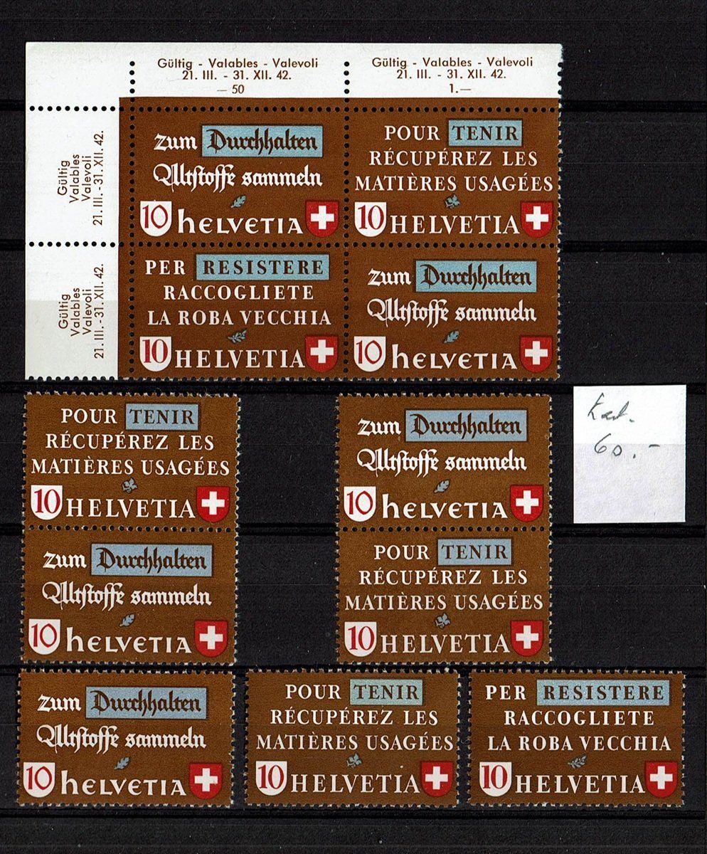 Alle Briefmarken: Matière usagée se tenant + isolé neuf** sans charnière – Neu (gemäss Beschreibung) aus Neuchâtel von yacamoto