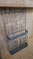 Garderobe Eisen dunkel grau metall, handgemacht, Einzelstück