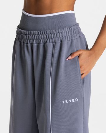 Teveo Hose weit in Eisgrau