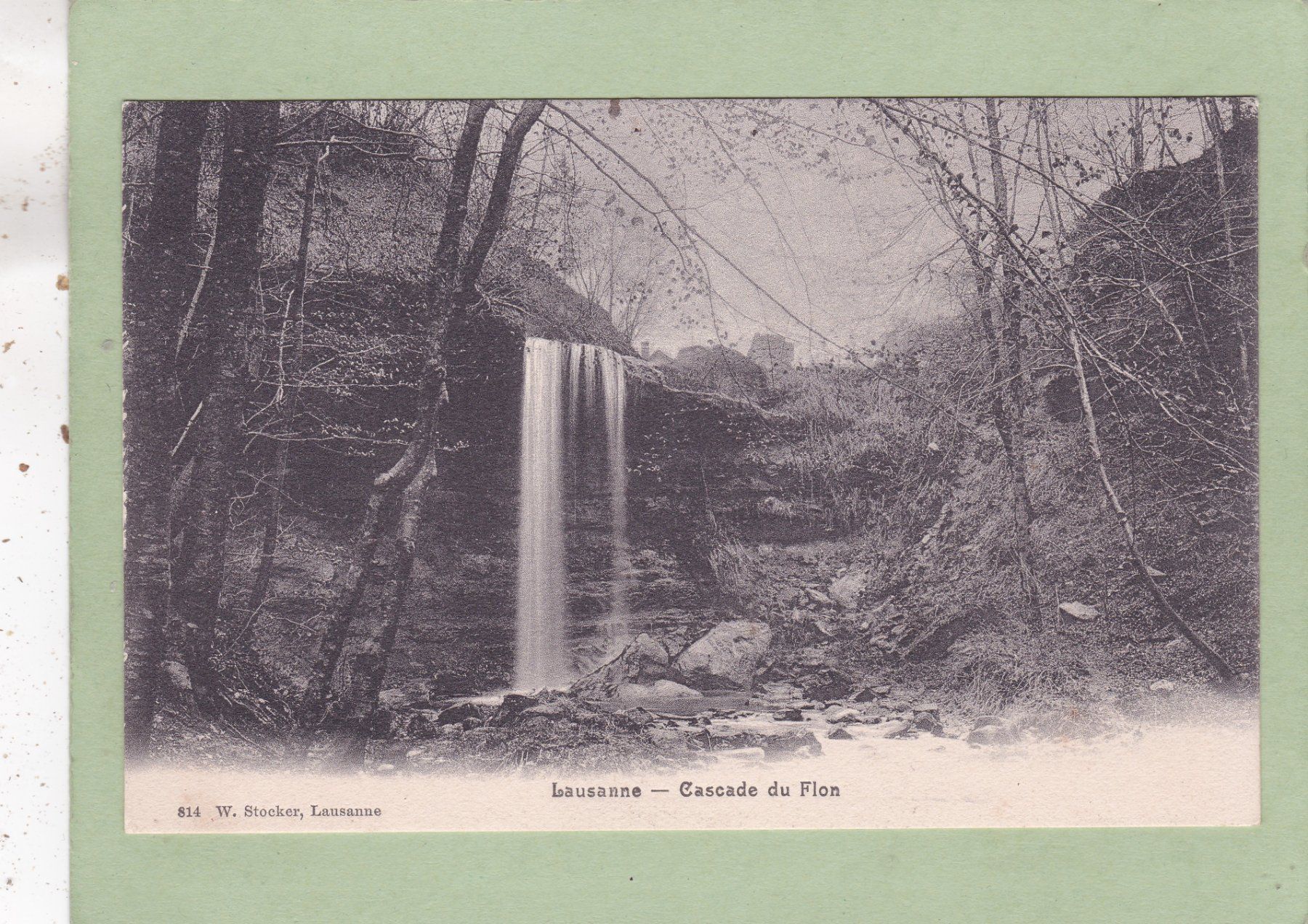 Cartoline postali: Lausanne Cascade du Flon 1907 – Usato da Herisau venduto da Lisegrat2008