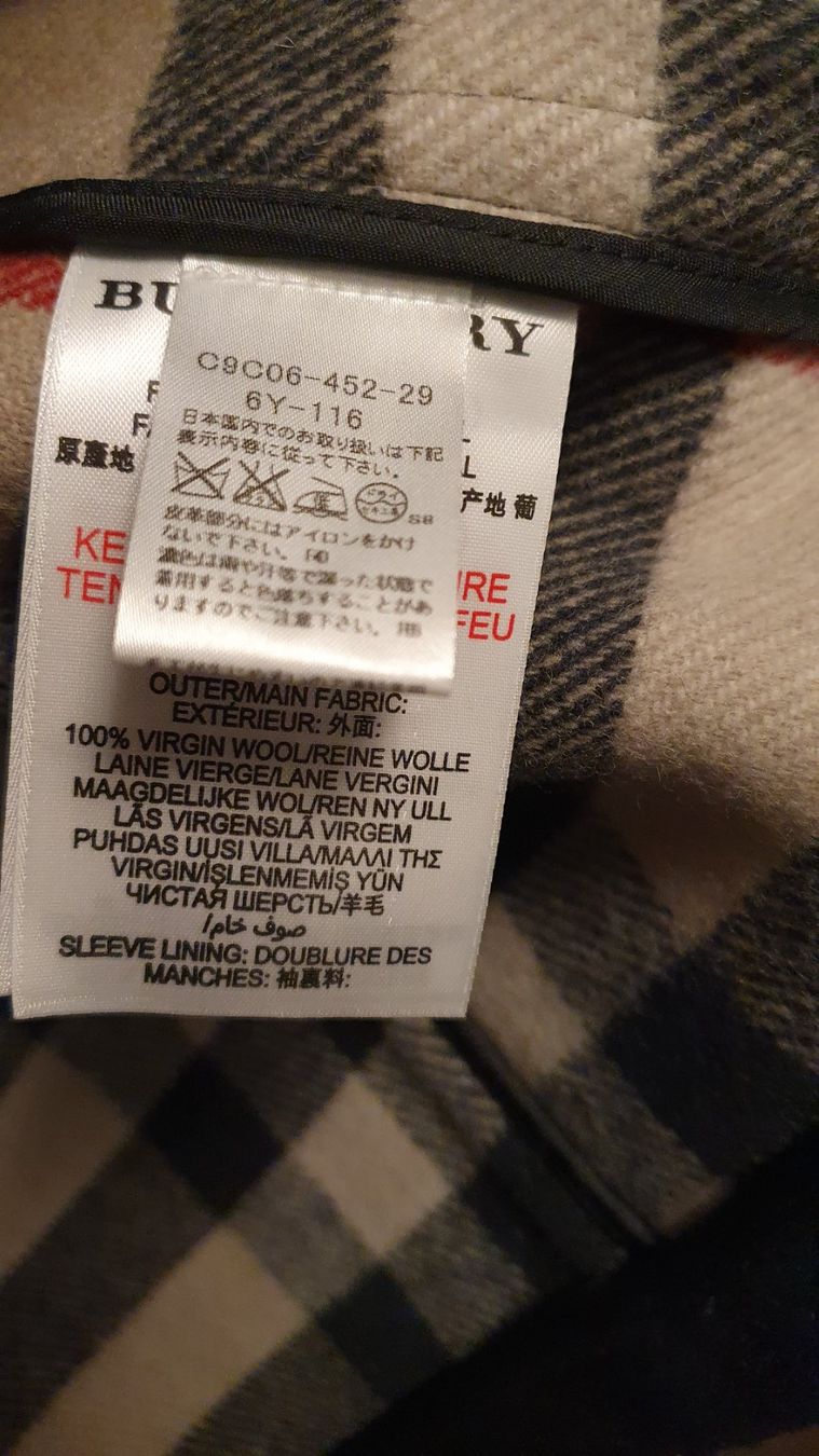 Burberry Giacche & Cappotti: Burberry Kinder Mantel 6Y Wool Navy – Usato da effretikon venduto da shoegirl 3