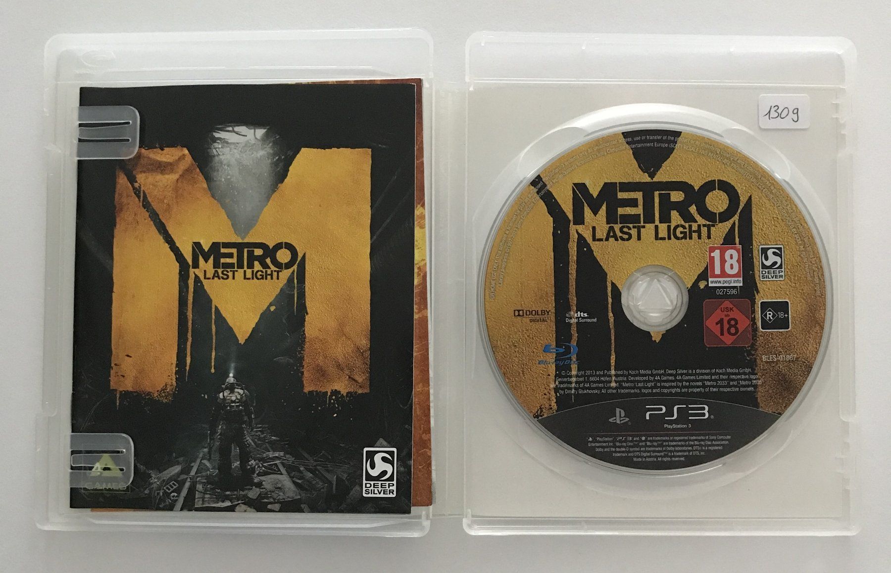 Spiele: PS3 - Metro: Last Light – Gebraucht aus Allschwil von Bullach 1