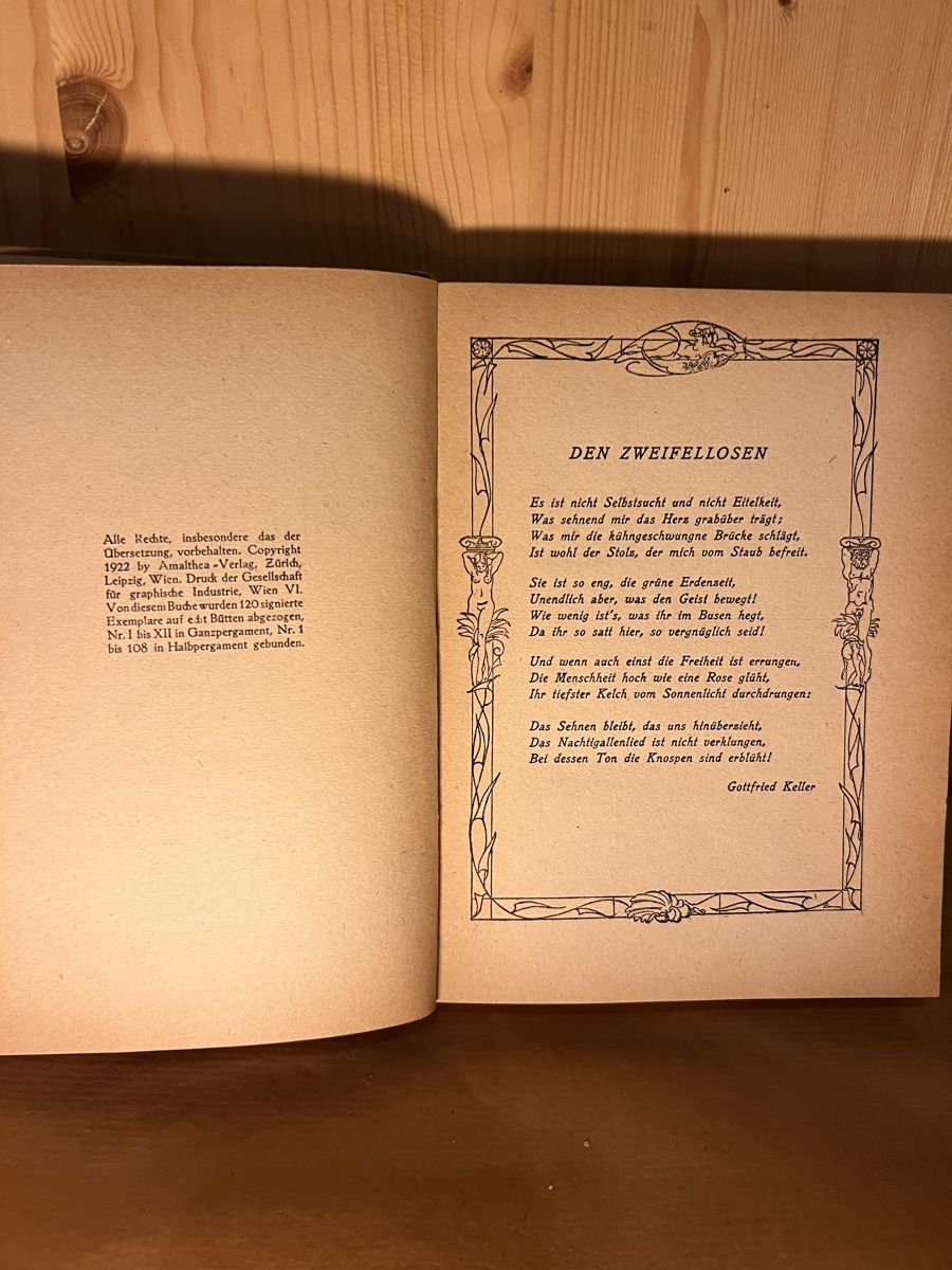 Bücher: Amalthea Almanach 1922 Limitierte Auflage – Gebraucht aus Muralto von dan_pf8r 4