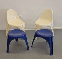 Space Age Design, 2x Stuhl, 2x Hocker, Walter Frey, 1968