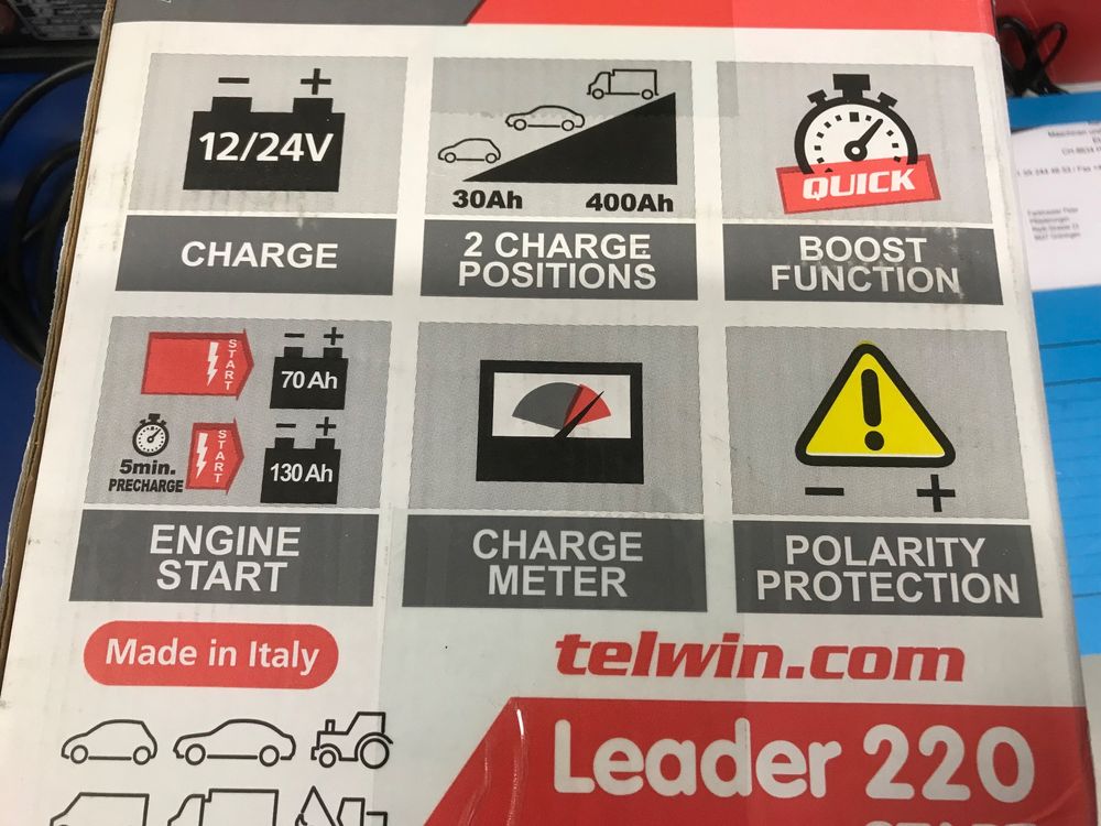 Batterie Ladegerät Telwin Leader 220