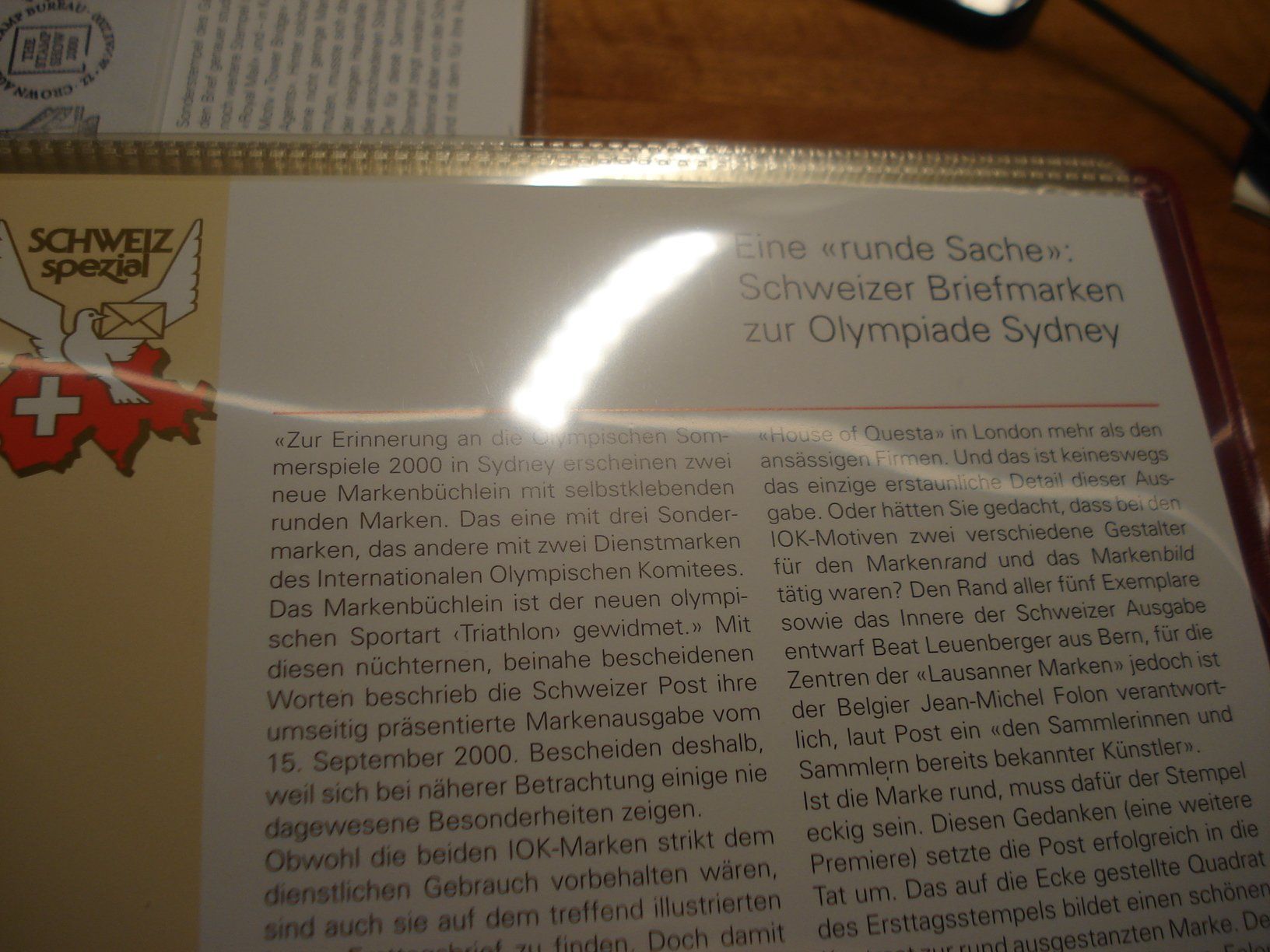 Tutti i francobolli: FDC-Grossbrief 2000, Runde Olympiamarken – Usato da Niederwil AG venduto da morostahu 1