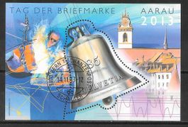 Sonderblock 1488 Tag der Briefmarke Aarau ET Bern 14.11.2013