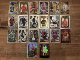 20 Topps Match Attax Karten - Sammlung