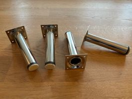 Möbelbeine / Möbelfüsse / Tischbeine aus Metall 14,5cm Höhe