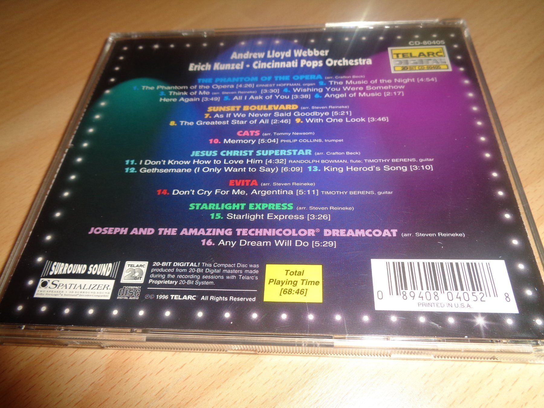 CD: Andrew Lloyd Webber - Kunzel / Cincinnati Pops Orchestra CD – Usato da Olten venduto da Disc-Ausverkauf 1