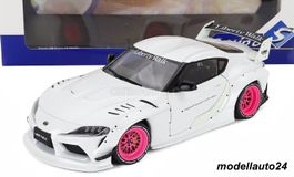 Toyota GR Supra LWB 2025 weiss-pink / Solido 1:18