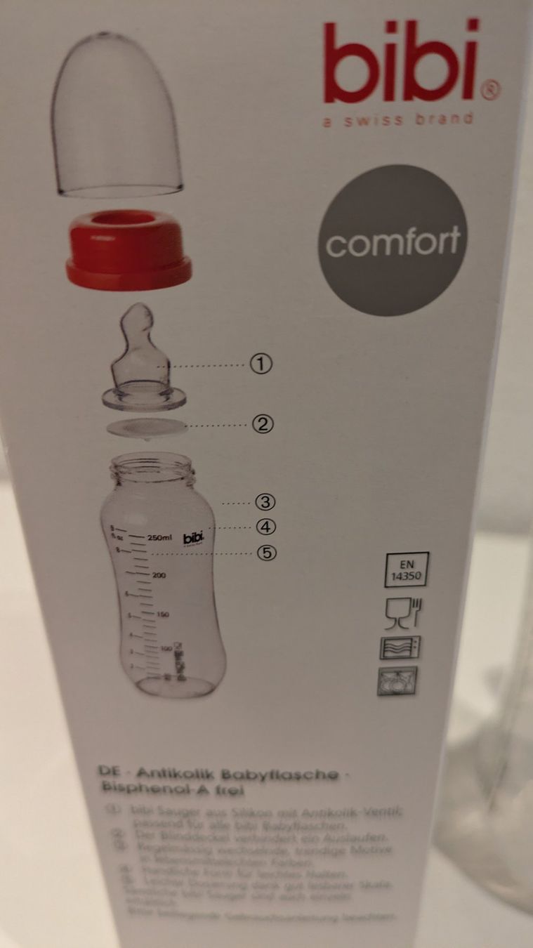 Bibi Pasti del neonato: bibi Flasche - Schöppeli - Papa is the best - 250 ml – Nuovo e nell'imballaggio originale da Staufen venduto da Fleby84 5