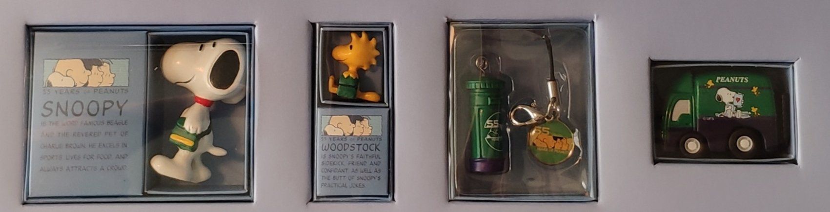 Alle Briefmarken: 55 Jahre Peanuts Briefmarken/Bogen, FDC + Figuren Collection – Gebraucht aus Volketswil von Spacepanda 2