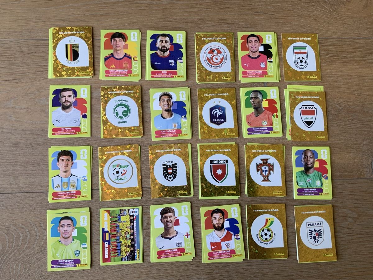 Panini Carte collezionabili: Über 250 WM Panini 2026 Stiker – Nuovo (secondo la descrizione) da Kallnach venduto da Thetrader 3