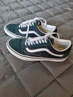 vans en daim et tissu vert foncé 40