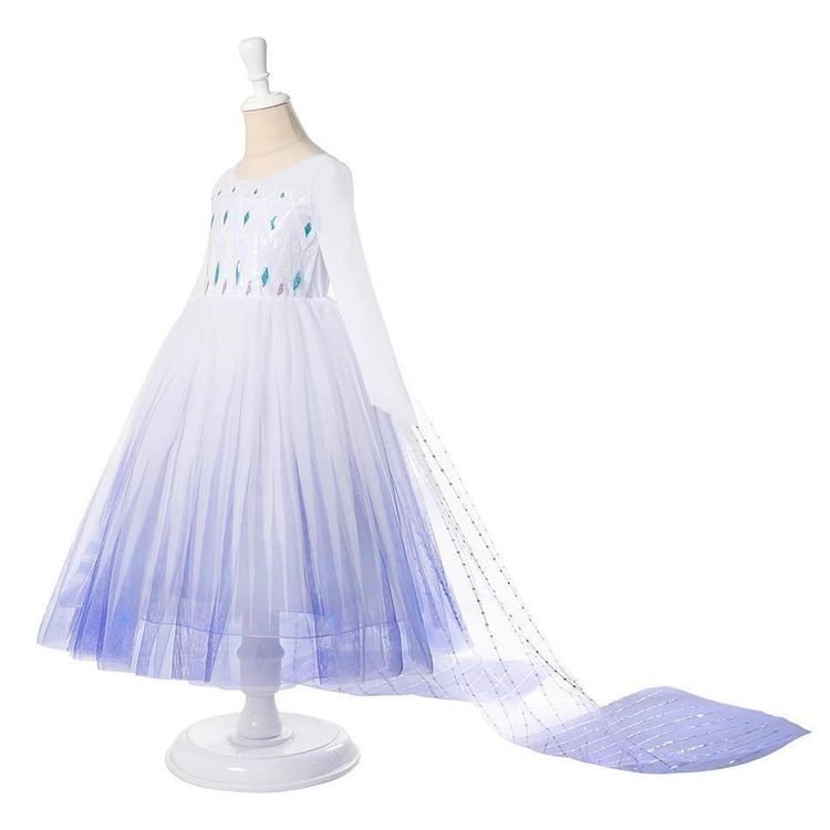 Vestiti & Gonne: Weißes Kleid Elsa Die Eiskönigin – Nuovo e nell'imballaggio originale da Gurmels venduto da Swisspod 2