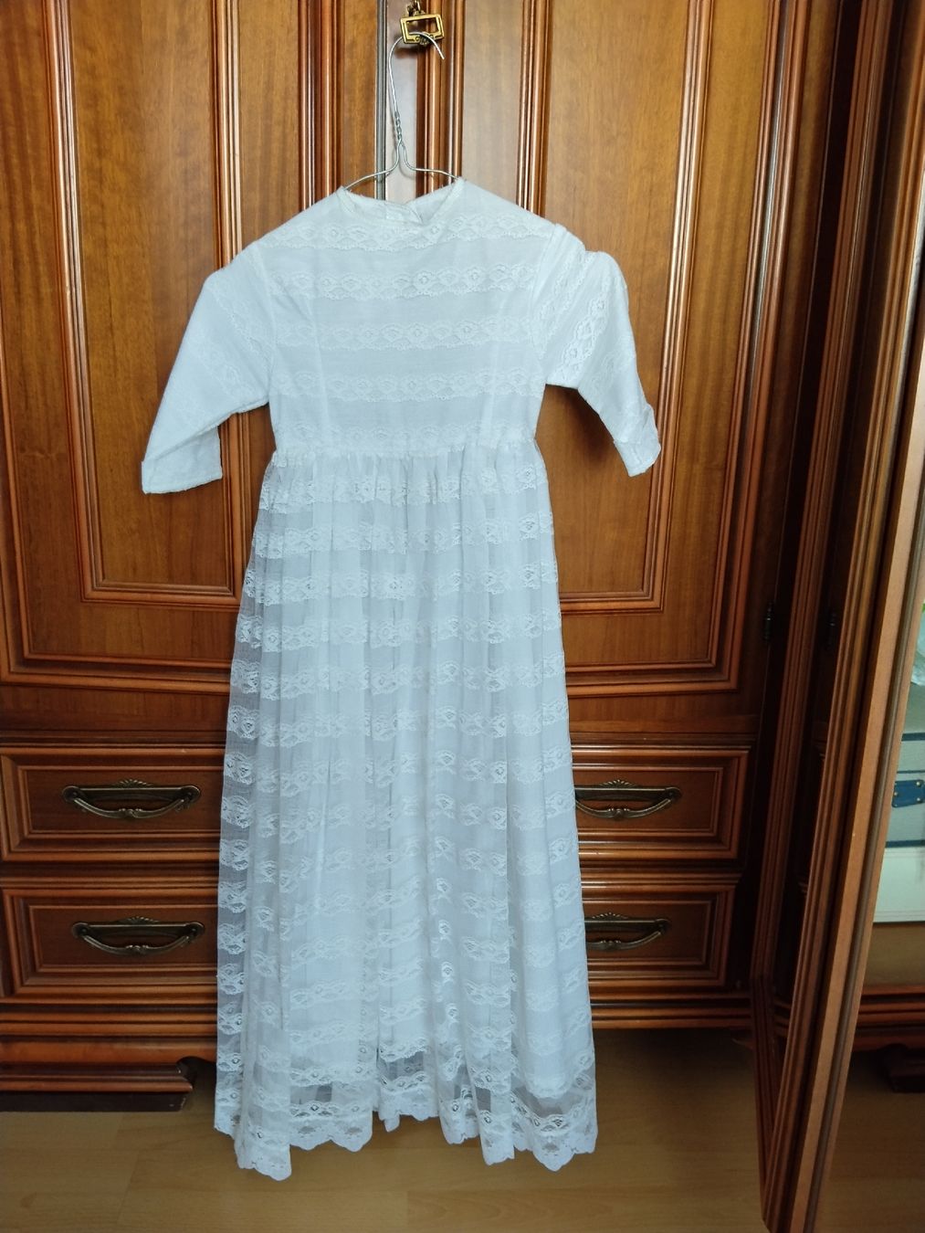 Vestiti & Gonne: Taufe Kleid und Set, selbstgenäht – Nuovo e nell'imballaggio originale da Thal venduto da fabbbi 2