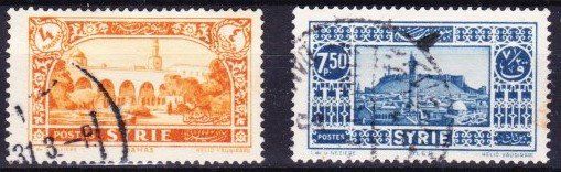 Alle Briefmarken: Série 2 timbres Syrie - 1930 - Obl – Gebraucht aus Blonay von Leglaude_01