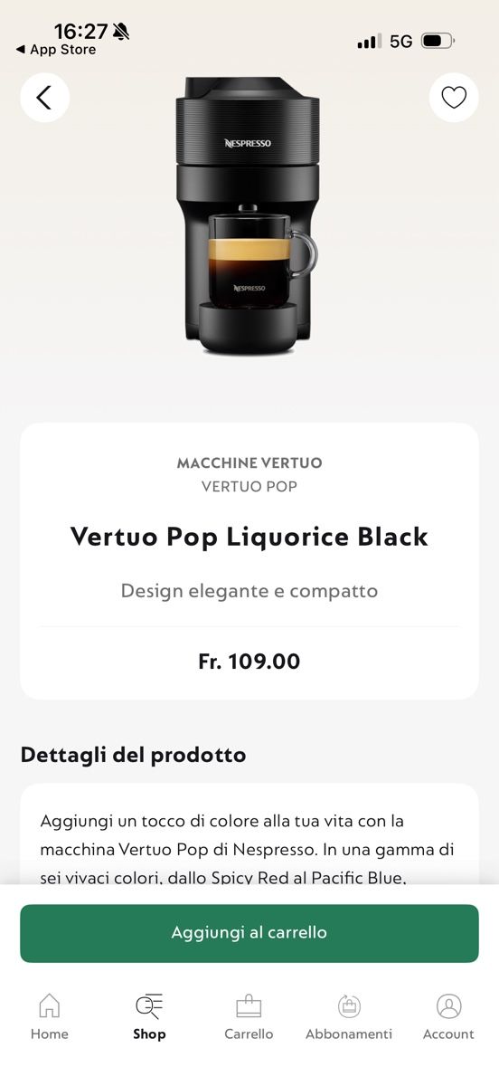 Nespresso Macchine per caffè & Macchine per espresso: Nespresso Vertuo Pop - nuova! – Nuovo e nell'imballaggio originale da Breganzona venduto da sma_bp8f 4
