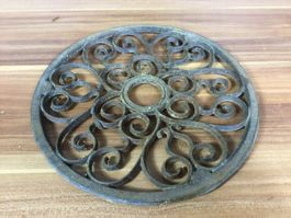 Gebrauchtes rundes Gusseisen Ziergitter