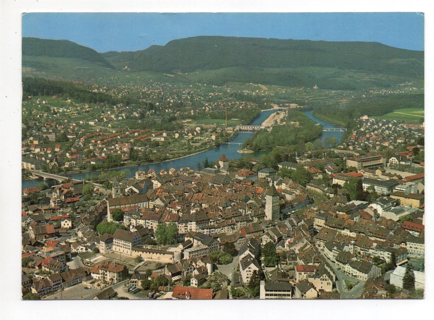 Cartoline postali: AARAU Flugaufnahme – Usato da Jona venduto da philajona
