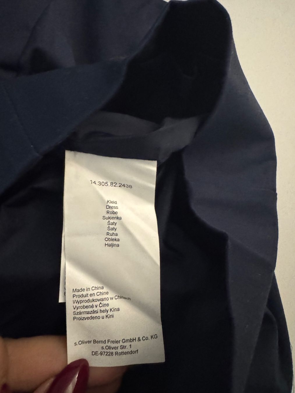 S.Oliver Vestiti: Kleid s.Oliver Marineblau, Gr. 44, NEU – Nuovo (secondo la descrizione) da Niedergösgen venduto da cha_ddz9 4
