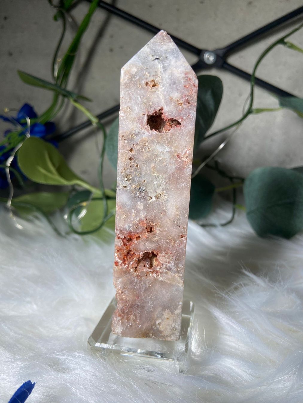 Minerali & Pietre curative: Pinker Achat mit rotem Quarz – Usato da Neuheim venduto da m.hald 1