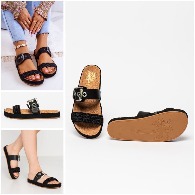 MAISON SCOTCH leather slides, 38, worn once! 10