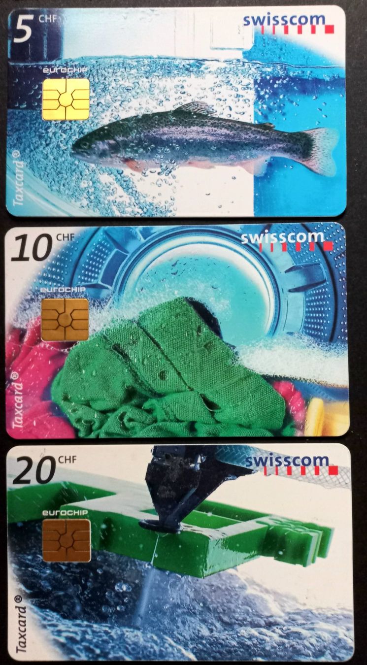 Swisscom Schede telefoniche: Taxcard - Wasser - CH – Usato da Niederuzwil venduto da lubimaja