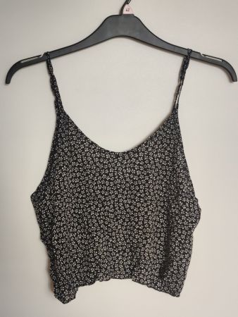 Brandy Melville Top, Blau/Weiss, Blumenmuster, Sommer!